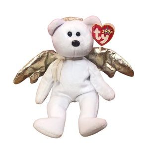 Ty Beanie Baby Halo 2 Angel Bear 2000
